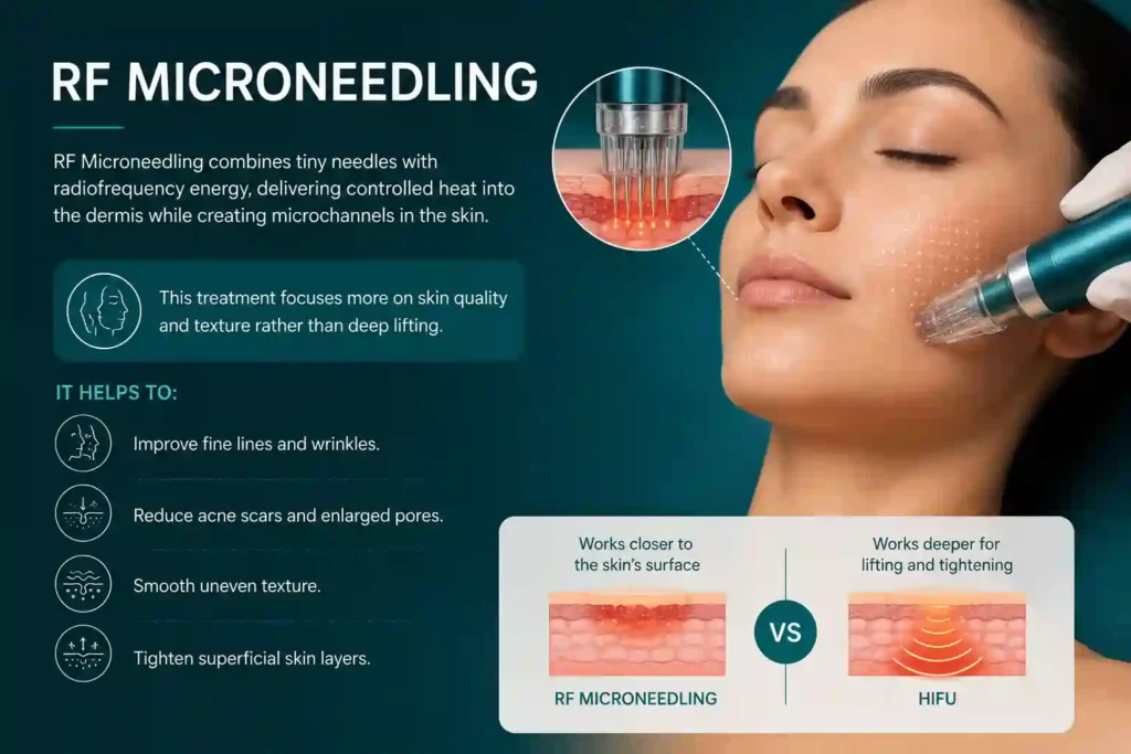 What Does RF Microneedling Do That HIFU Alone Cannot Dunmow