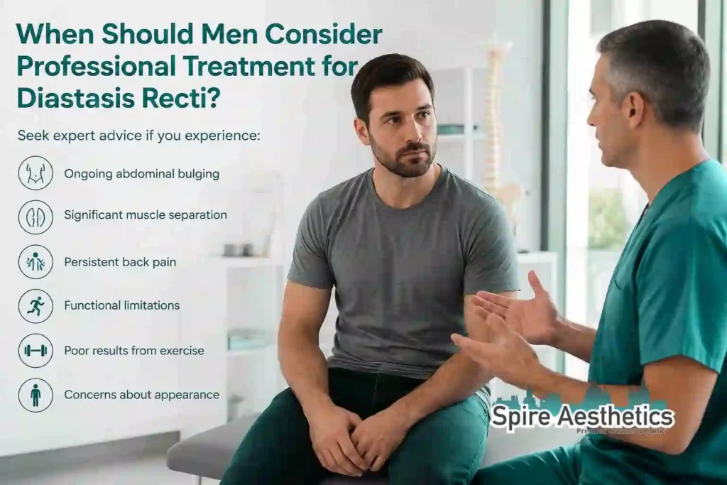When Should Men Consider Professional Treatment for Diastasis Recti Dunmow?